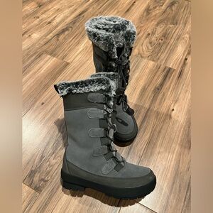 Big kid girl size 1 snow boots